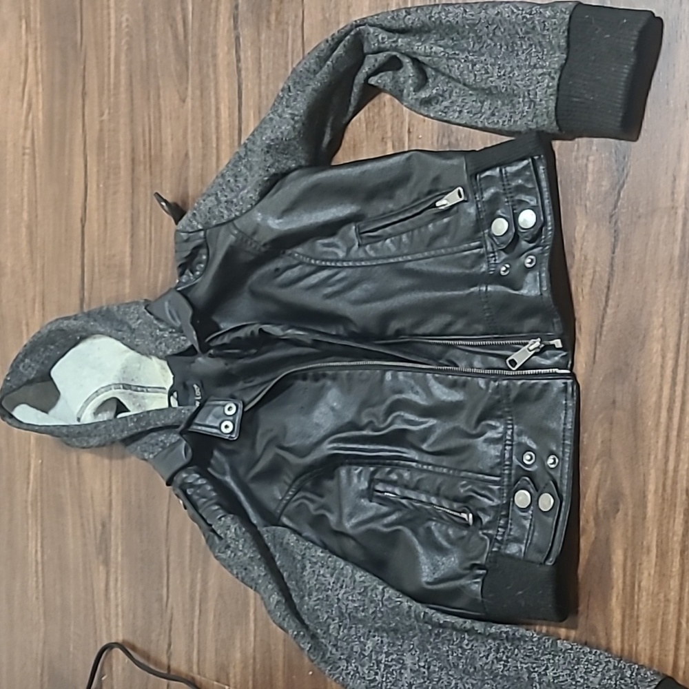 Faux leather jacket